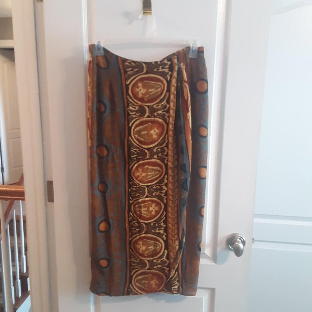 Carole Little Faux Wrap Midi Skirt - Size 14